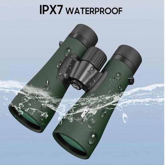 IBQ 12x50 Eagle Binoculars w/ Phone Adapter Waterproof Fogproof Lightweight NEW - Picture 4 of 14